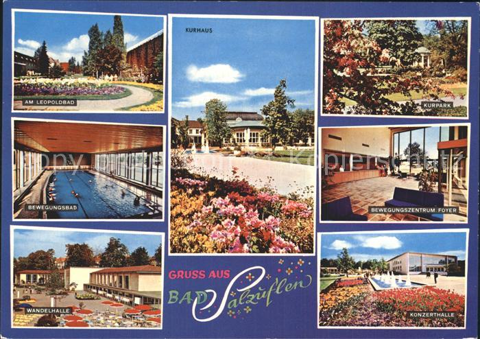 Bad Salzuflen Leopoldbad Bewegungsbad Wandelhalle Kurhaus Kurpark Konzerthalle W