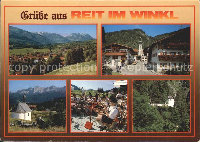 Reit Winkl Panorama Alpen Dorfeinfahrt Winklmoosalm Musikkapelle Kriegerkapelle