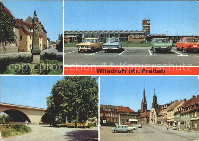 Wilsdruff Postsaeule Autobahn Raststaette Autobahnbruecke Markt