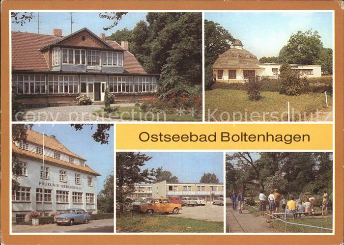Boltenhagen Ostseebad Haus am Meer Pavillon Bar Poliklinik Krankenhaus Urlauberd