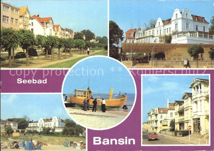 Bansin Ostseebad Strandpromenade FDGB Erholungsheim Strand Karl Marx Strasse Fis