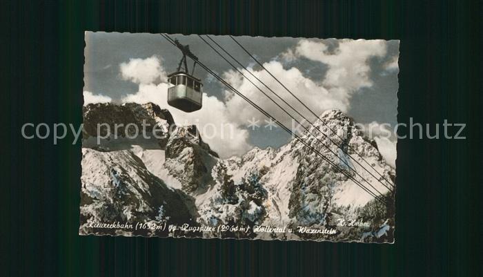 Seilbahn Kreuzeck Zugspitze Hoeoellental Waxenstein