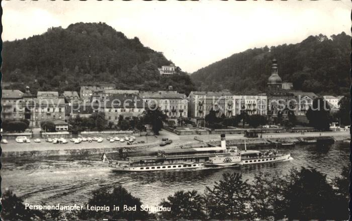 Dampfer Seitenrad Leipzig Bad Schandau