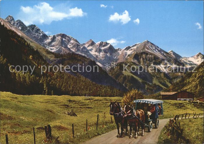 Pferde Stellwagen Birgsautal