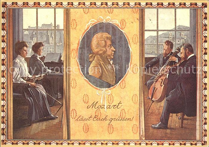 Mozart Wolfgang Amadeus Salzburg Cello Geige Klavier