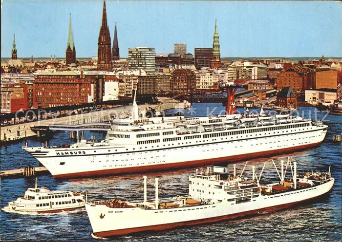 Schiffe Ships Navires TS Hamburg ueberseebruecke
