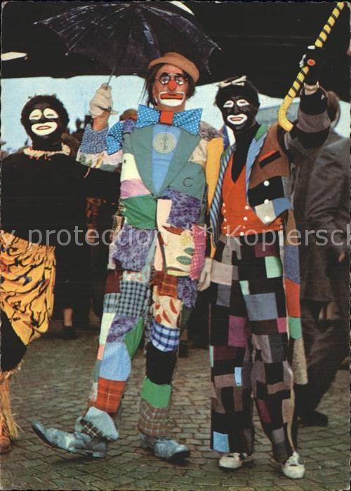 Karneval Fasnacht Koeln Clown Zulu-Kostuem Afrika