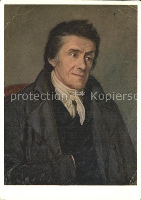 Pestalozzi Heinrich Kuenstlerkarte A. Ramos Pro-Infirmis Spendenkarte