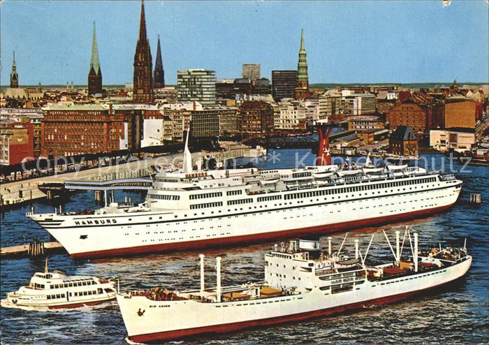 Schiffe Ships Navires TS Hamburg ueberseebruecke