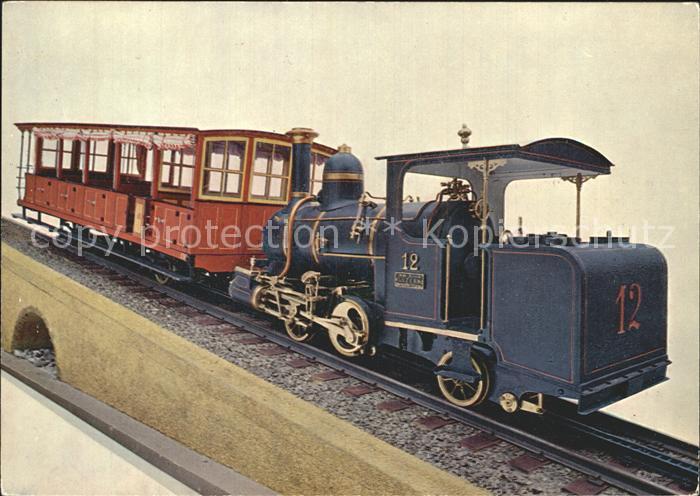Lokomotive Dampflokomotive Vitznau-Rigibahn 1912 Verkehrshaus Schweiz