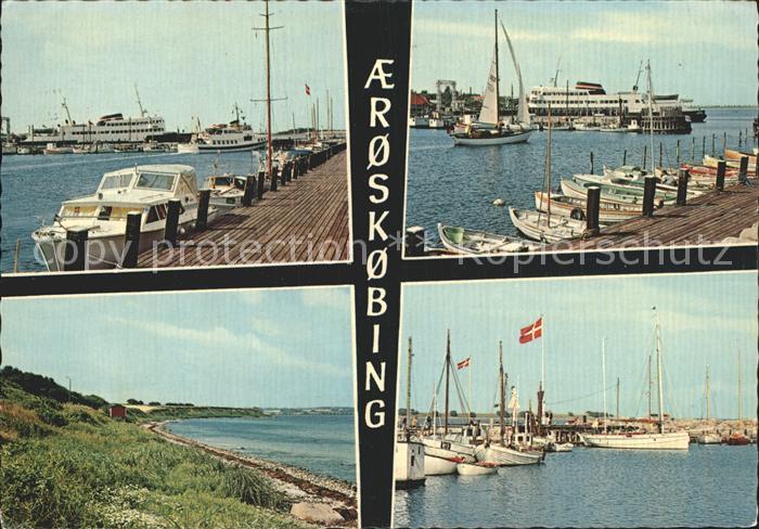 Boote Borgnaes-Bucht Hafenpartie Aeroskobing Daenemark