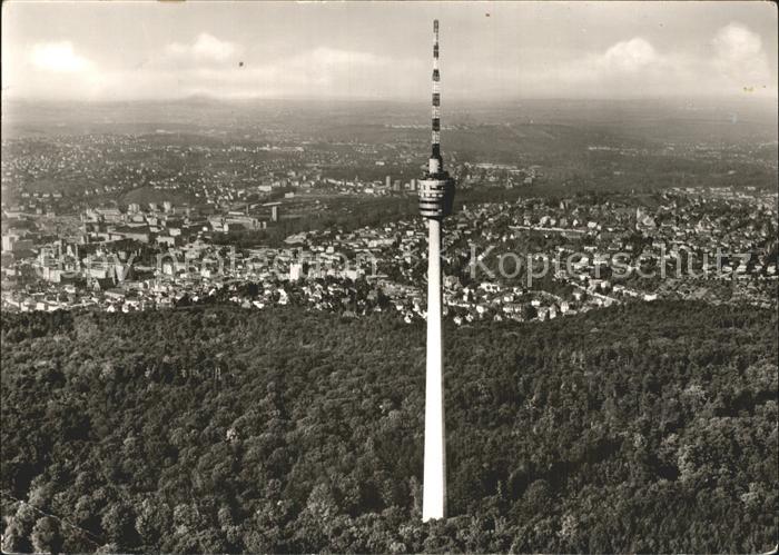 Fernsehturm Funkturm Stuttgart Fliegeraufnahme