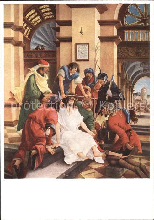 Kuenstlerkarte Albrecht Altdorfer Dornenkrönung Christ