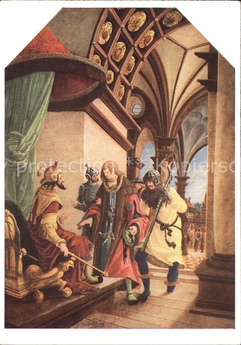 Kuenstlerkarte Albrecht Altdorfer Der hl. Sebastian vor dem Kaiser