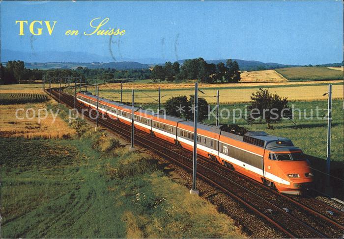 Eisenbahn TGV en Suisse