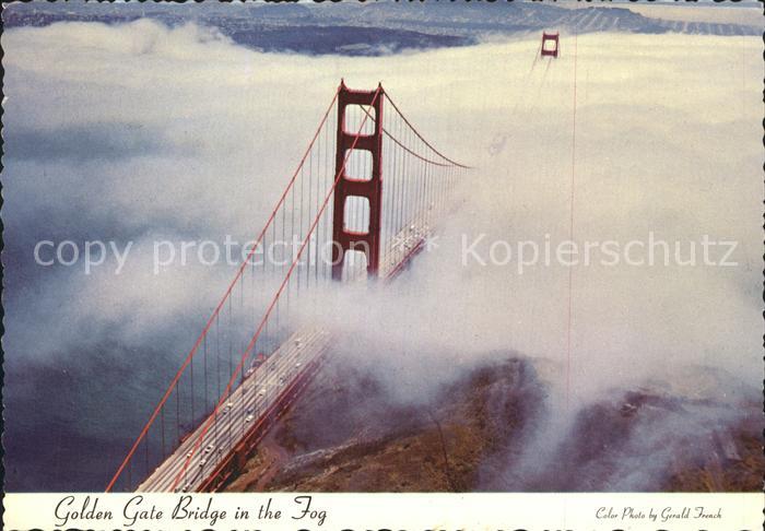 Bruecken Bridges Ponts Golden Gate Bridge in the Fog San Francisco