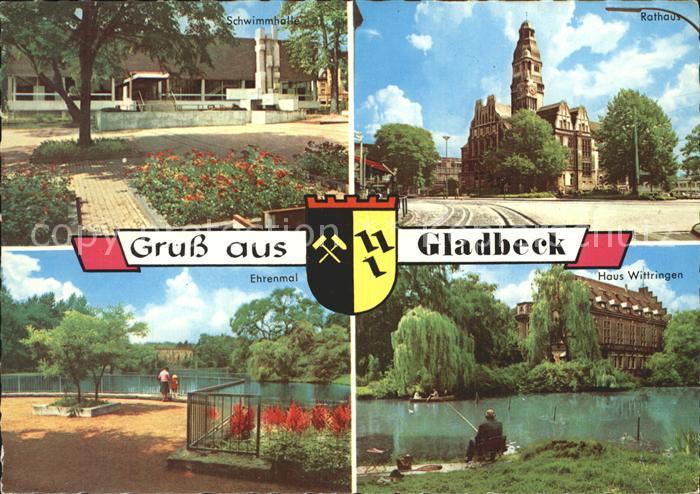 Gladbeck Rathaus Schwimmhalle Ehrenmal Haus Wittringen