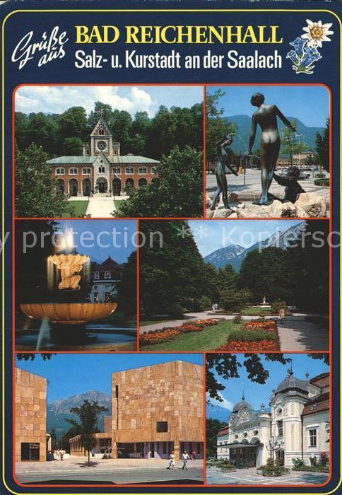 Bad Reichenhall Kurhaus Kurpark Brunnen