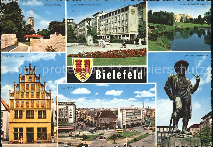 BIELEFELD  CITY Leinenweberdenkmal Altstaedter Kirchplatz Rudolf Oetker Halle