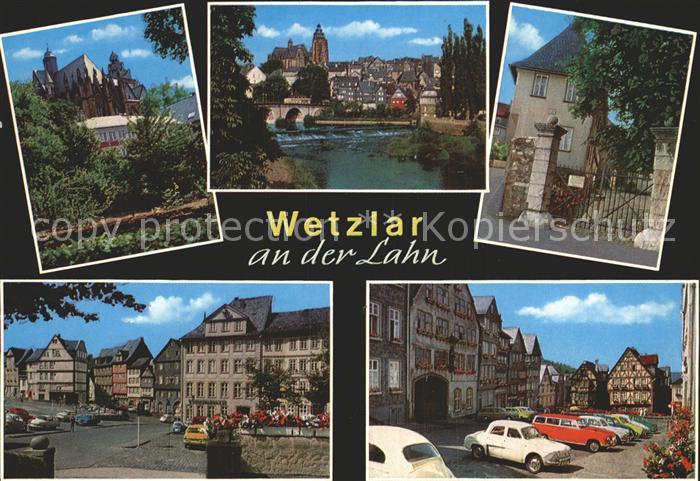 WETZLAR Lahn Hessen Dom Alte Lahnbruecke Lotte Haus Museum Domplatz