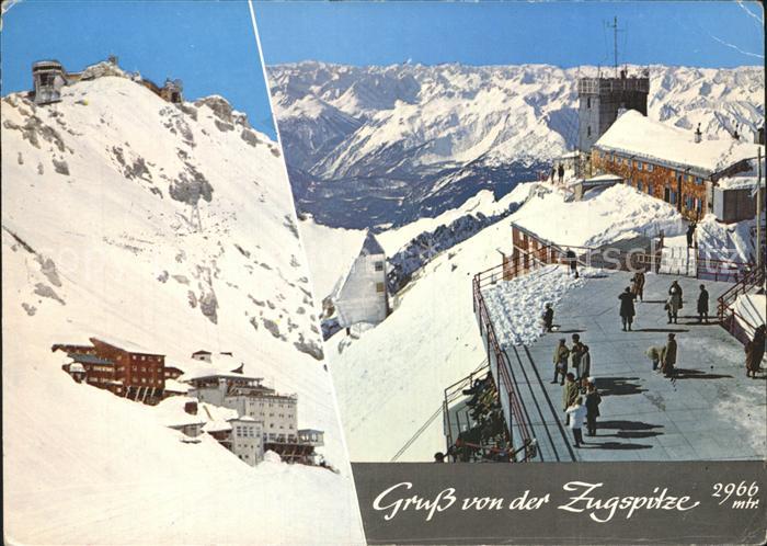 Zugspitze Muenchner Haus mit Schweizer- und Lechtaler Alpen