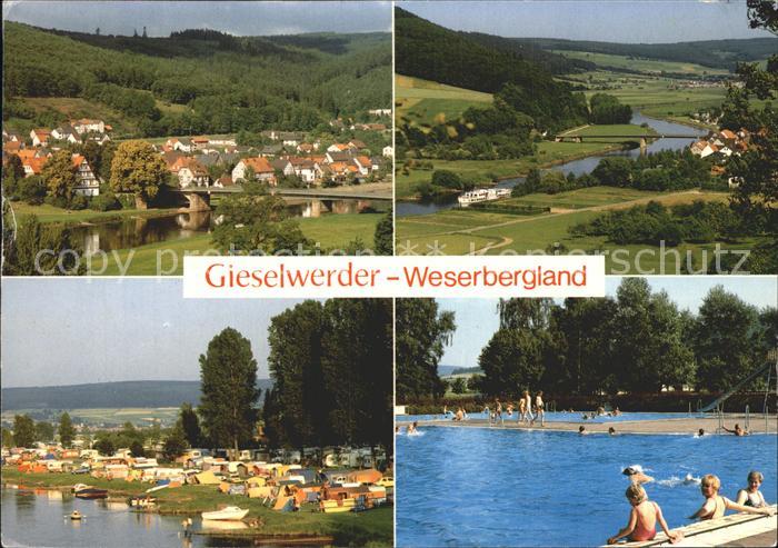 Gieselwerder Campingplatz Schwimmbad Gesamtansicht