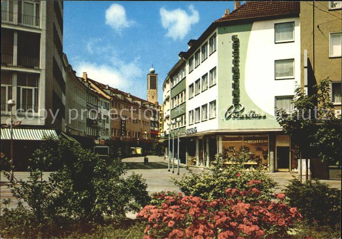 Solingen Hauptstrasse und Stadtkirche