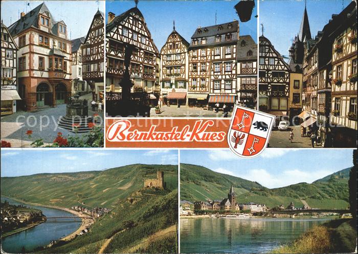 BERNKASTEL-KUES Berncastel Rheinland-Pfalz Stadtbilder und Mosel