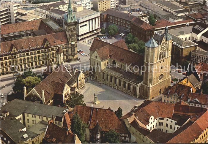 BRAUNSCHWEIG CITY Fliegeraufnahme Rathaus und Burgplatz