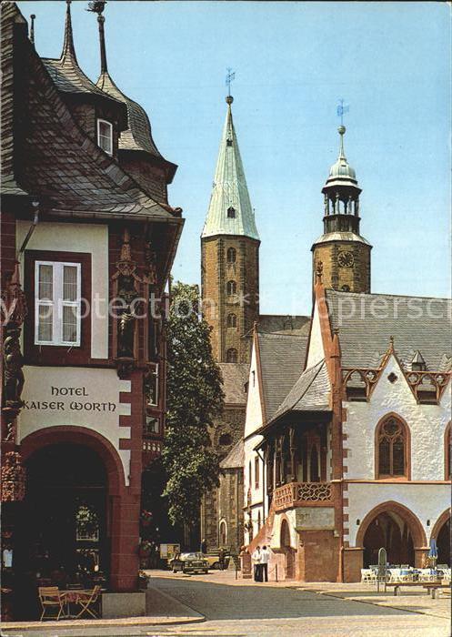 GOSLAR Harz Niedersachsen Rathaus und Martinskirche