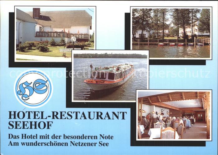 Netzen Hotel Restaurant Seehof Anlegestelle und Personenschiff