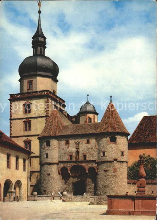 WueRZBURG Bayern Scherenbergtor Festung Marienberg