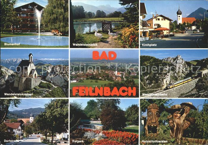 Bad Feilnbach Kirchenplatz Dorfstrasse Kurpark Wendelsteinkircherl Blumenhof