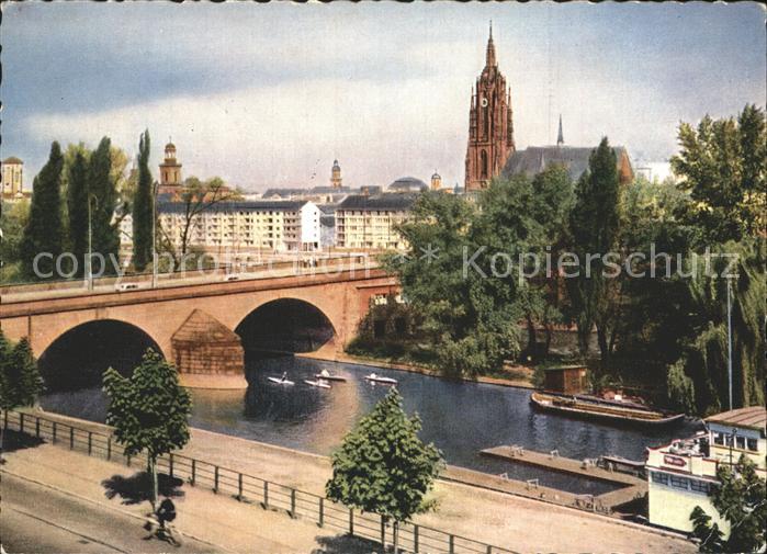 Frankfurt Main Alte Bruecke Dom