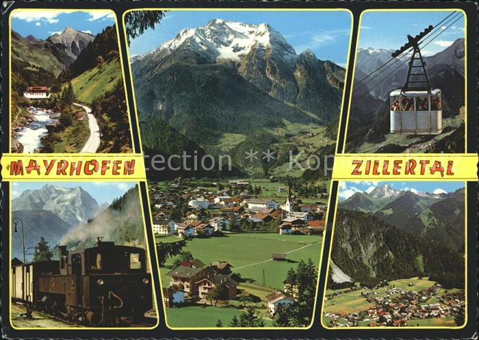 Mayrhofen Zillertal Seilbahn Eisenbahn