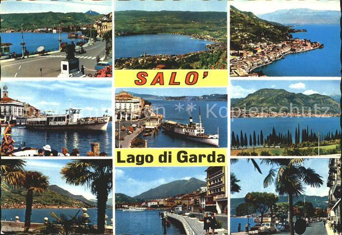 Salo Lago di Garda Schiff Fliegeraufnahme Promenade
