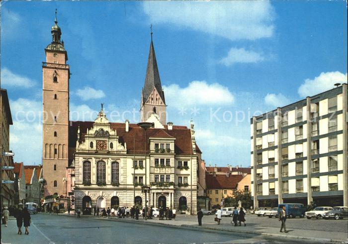 INGOLSTADT  CITY Rathausplatz Moritzkirche