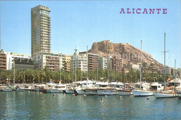 Alicante Hafen Schloss