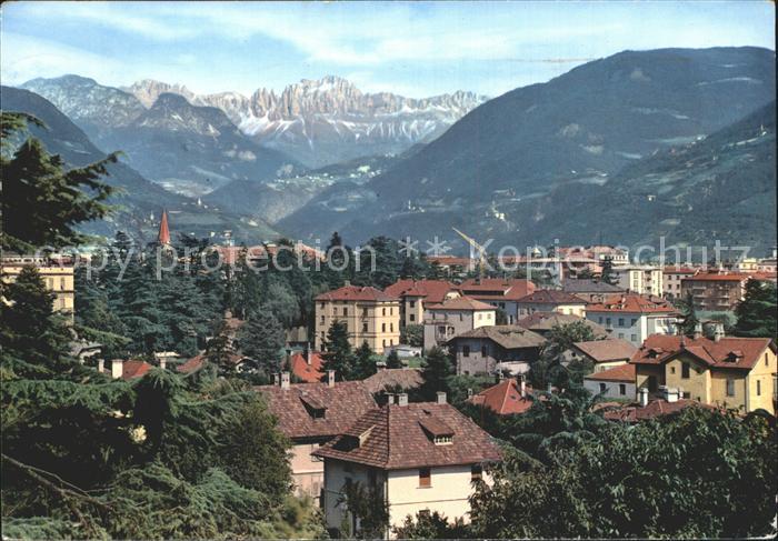 Bozen Suedtirol Panorama Rosengarten