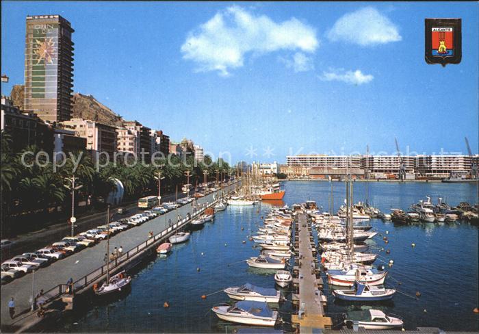 Alicante Promenade Hafen