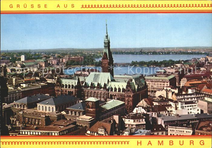 HAMBURG  CITY Rathaus Binnen-und Aussenalster