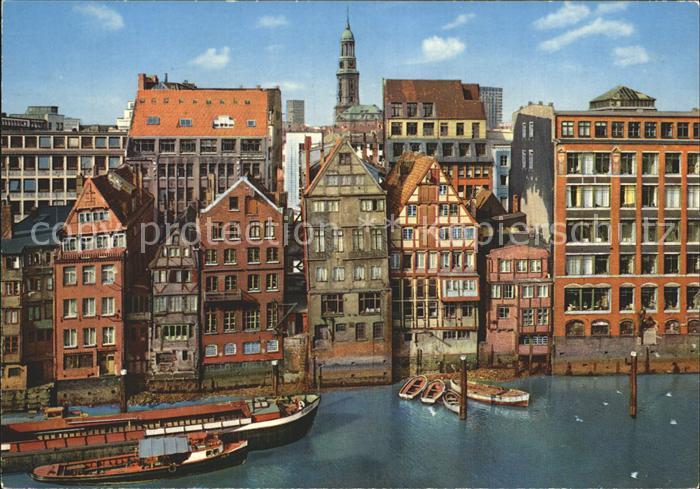 HAMBURG  CITY Nicolaifleet alte Haeuser