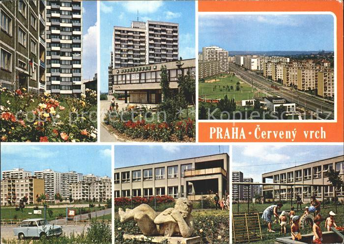 Praha Prahy Prague Spielplatz Hochhaus