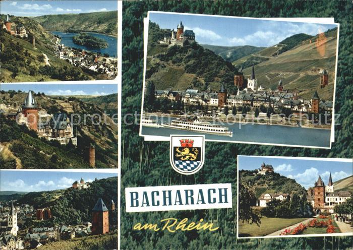 Bacharach Rhein Stadtansicht
