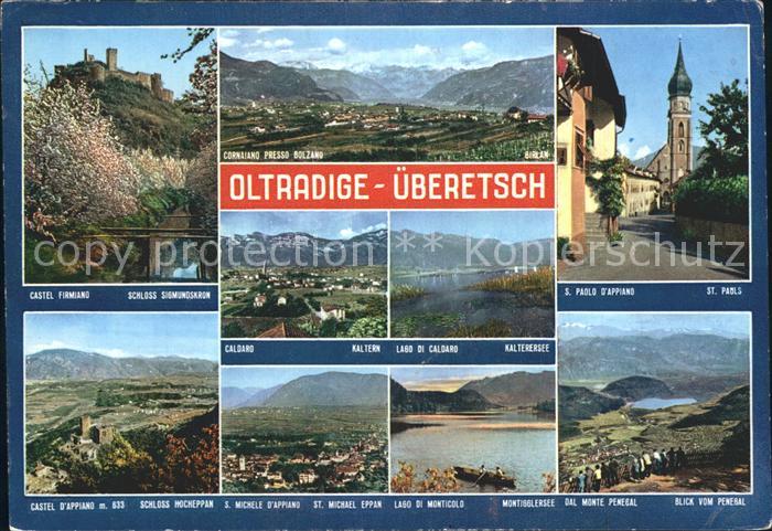 ueberetscher Huette Rifugio Oltradige al Roen Lago di Caldaro Schloss Firmiano