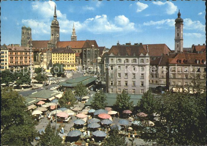 Muenchen Bayern Viktualienmarkt