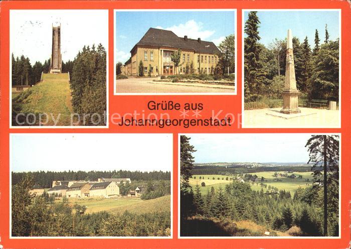 Johanngeorgenstadt Erzgebirgschanze Kulturhaus Karl Marx Postmeilensaeule Ferien