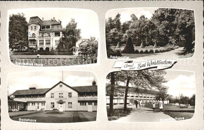 Bad Waldliesborn Dt Haus Parkpartie Badehaus Kurmittelhaus
