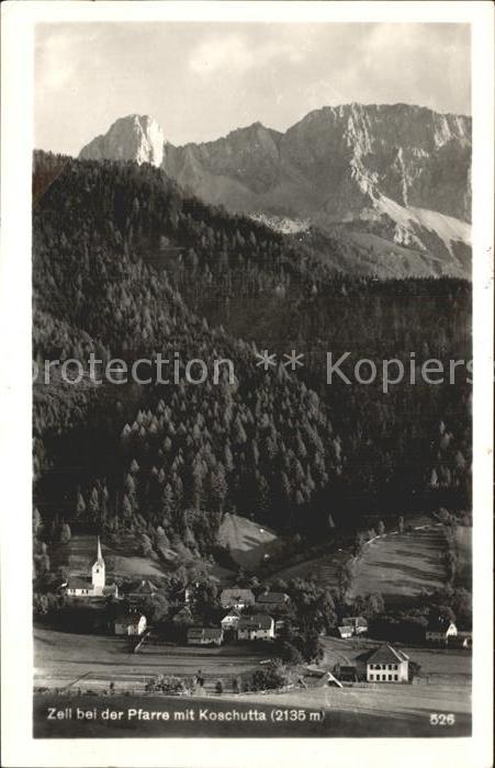 Zell Pfarre Kaernten mit Koschutta