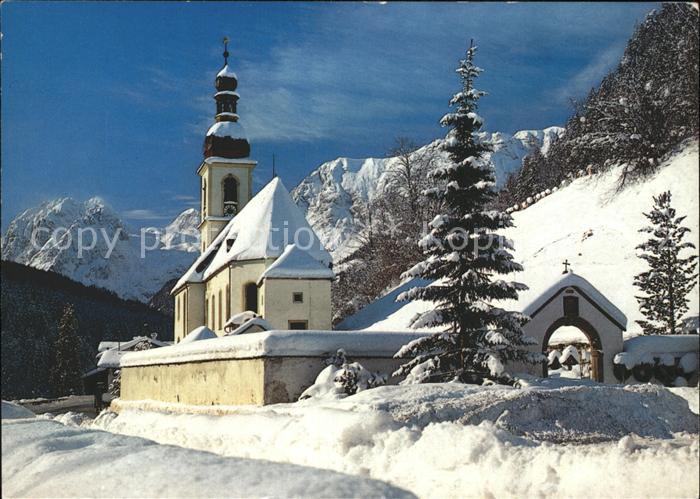 Ramsau Berchtesgaden mit Kirche und Reiteralpe